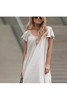 Ladies cotton and linen casual loose dress